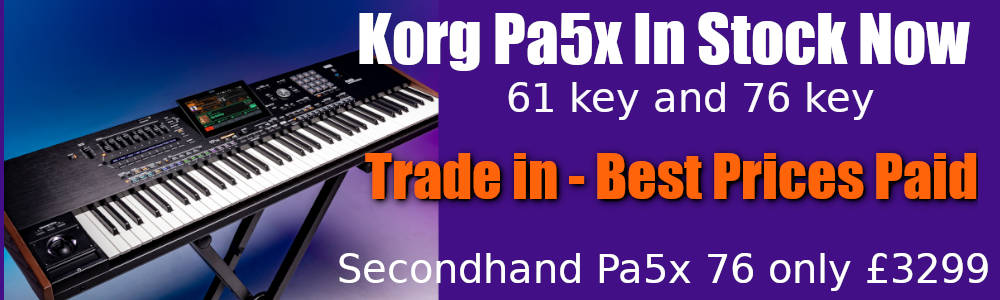 Korg Pa5x  In stock Now